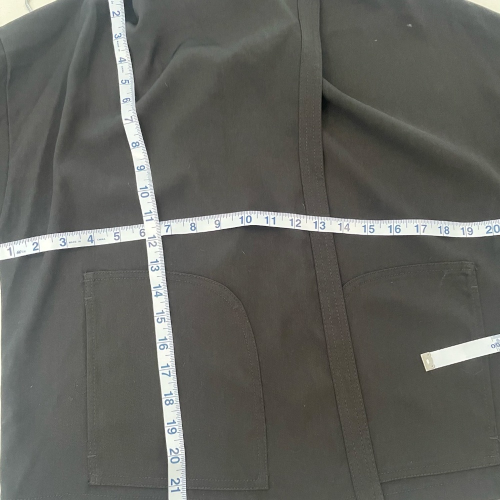 Max Studio Open Front Draped Jacket in Black Size… - image 7